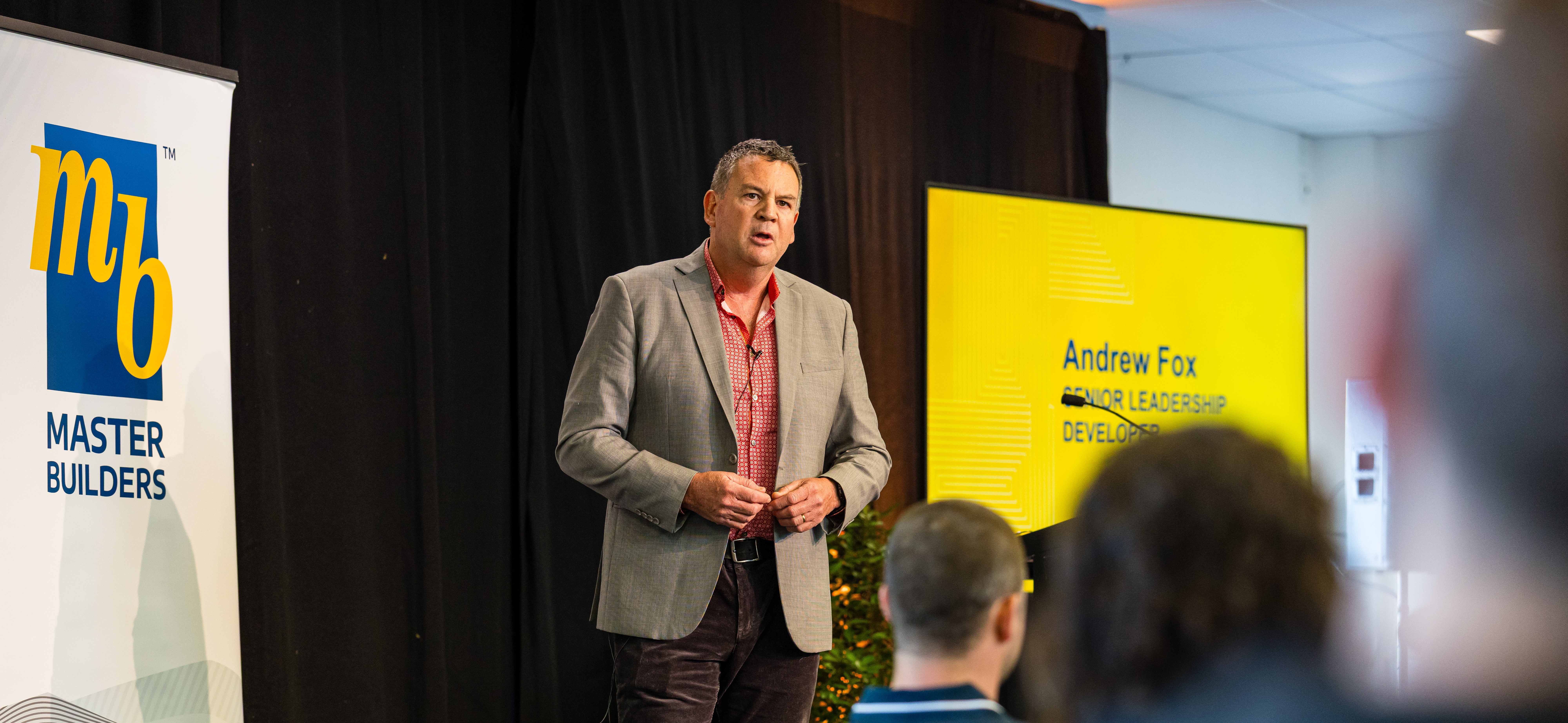 Andrew delivering keynote